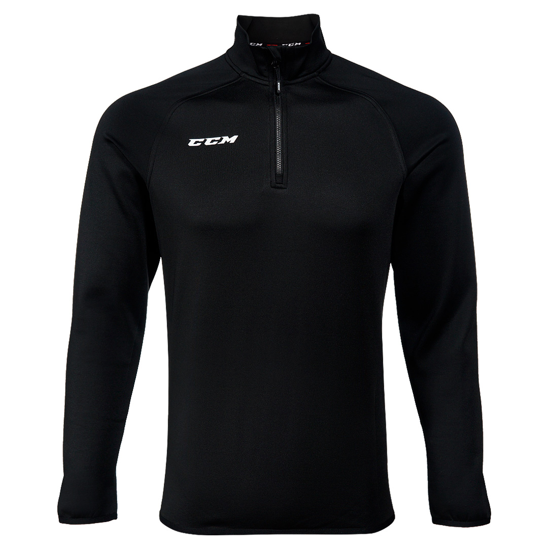 Джемпер CCM Locker Room 1/4 Zip юниорский черный