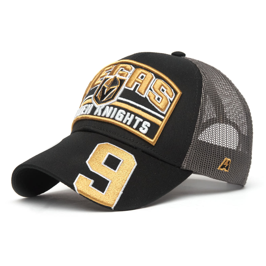 Купить Бейсболка "NHL Vegas Golden Knights" №9 черно-серая с сеткой 55-58 в Казахстане — Hockey1.kz