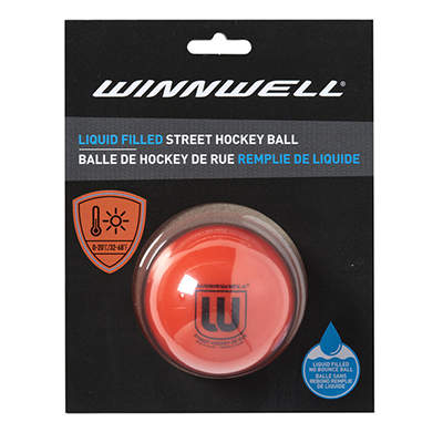 Мяч для стрит-хоккея  "Winnwell" liquid filled medium orange (65 mm, 65g)