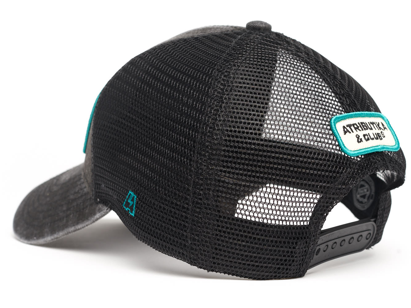 Бейсболка "NHL San Jose Sharks Hockey Est. 1991" черная с сеткой 55-58