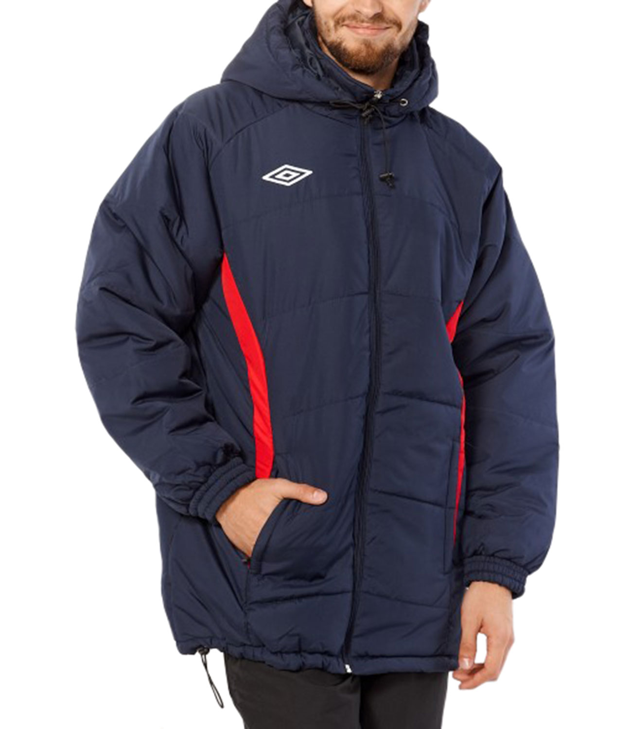 Куртка утепленная Umbro TT Padded Jacket темно-синяя