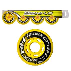 Колесо для роликовых коньков HI-LO S19 STREET 4PK 72MM/82A