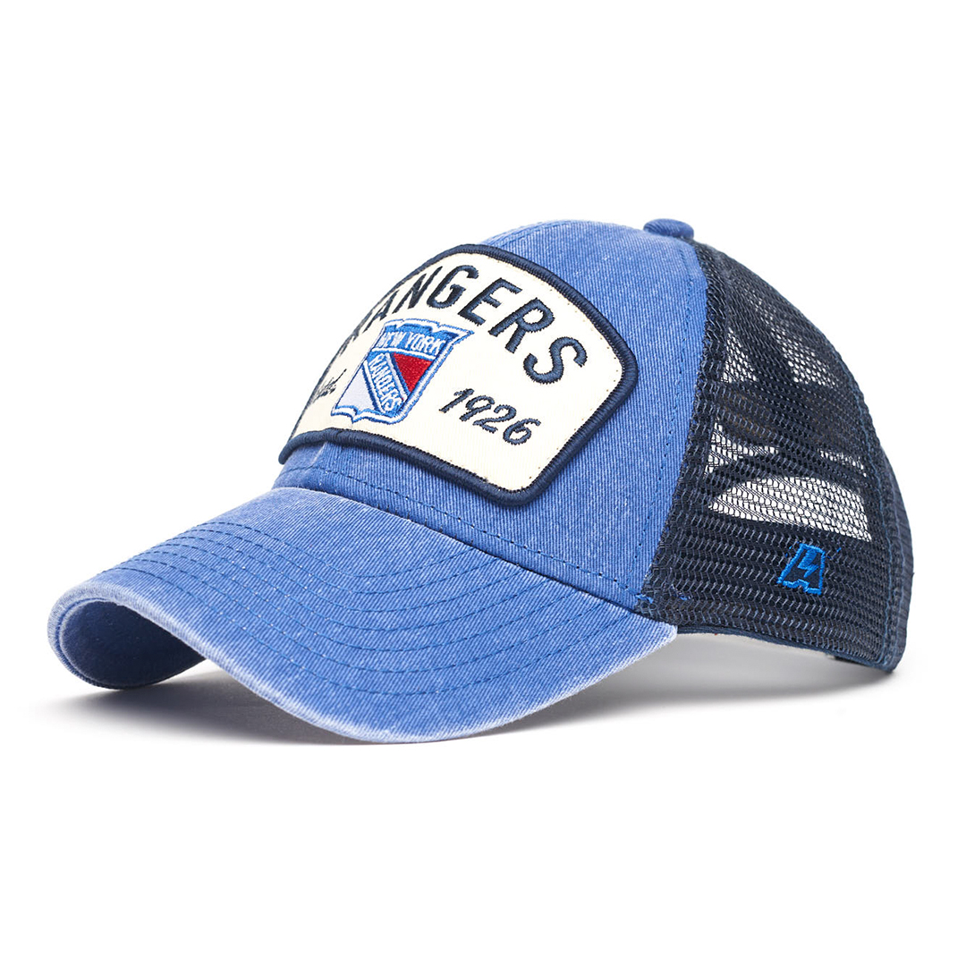 Купить Бейсболка "NHL New York Rangers Hockey Est. 1926" сине-черная с сеткой 52-54 в Казахстане — Hockey1.kz
