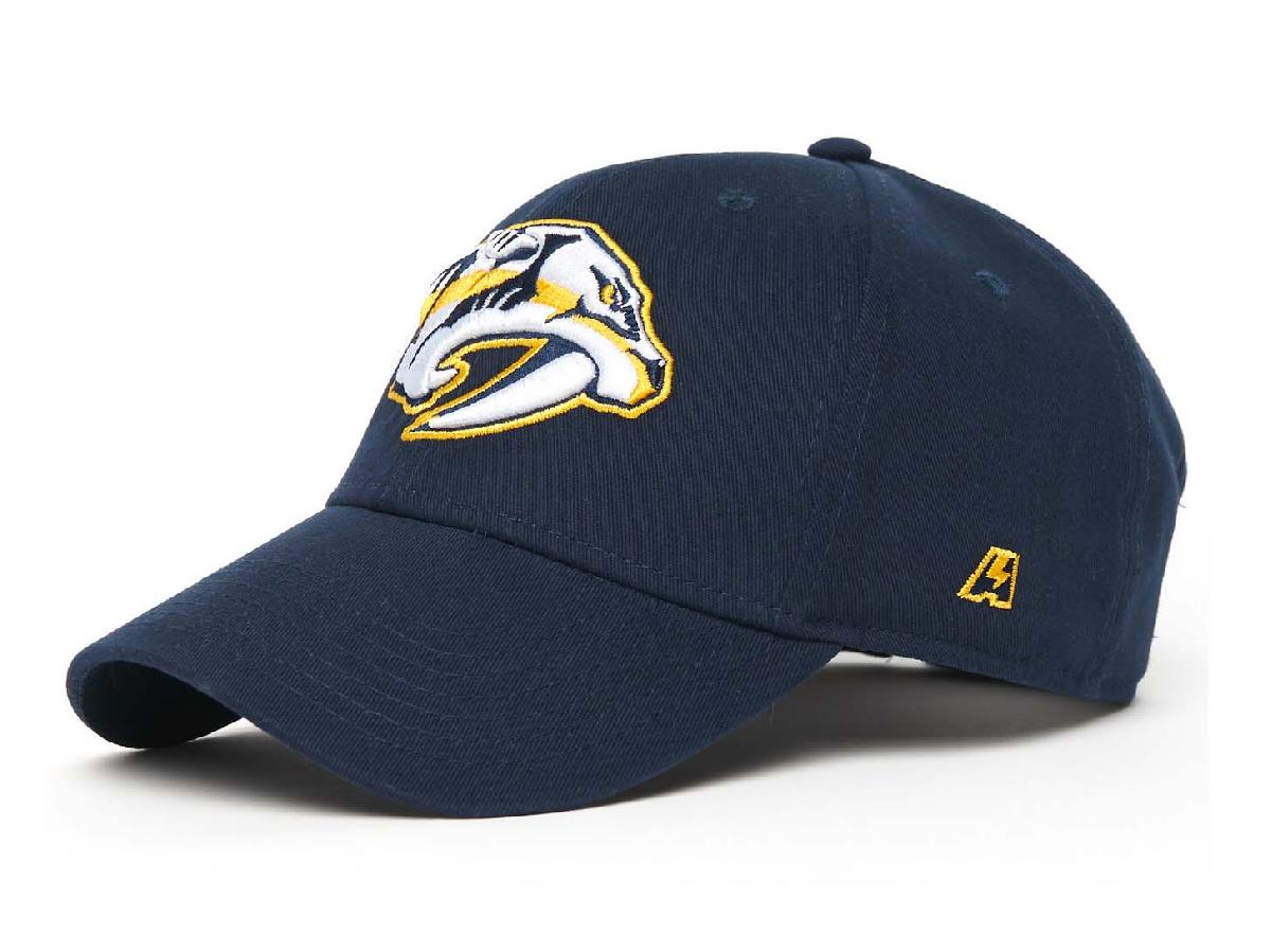 Бейсболка "NHL Nashville Predators" темно-синяя (подростковая)