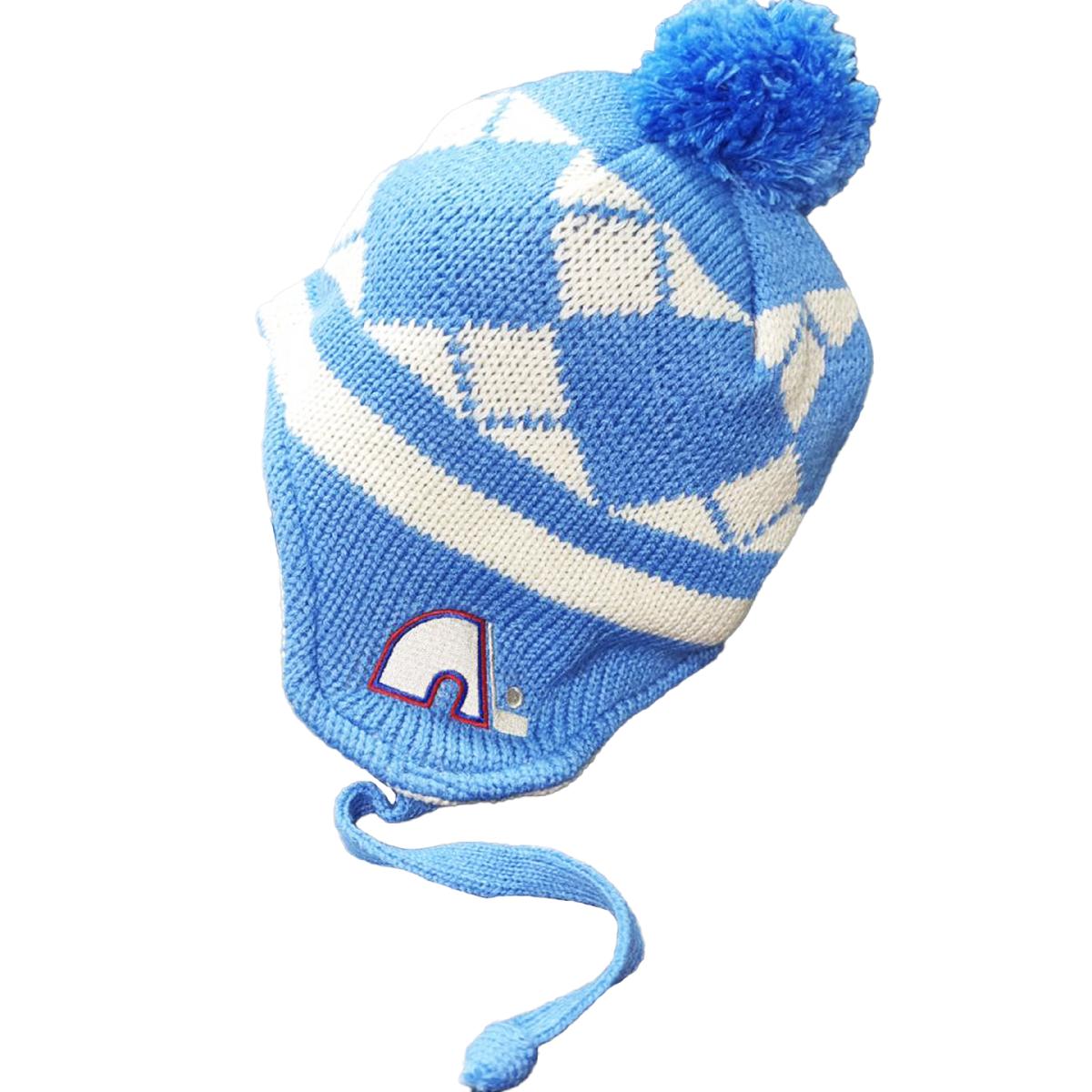 Купить Шапка-ушанка Reebok Multi Team Quebec Nordiques бело-голубая в Казахстане — Hockey1.kz