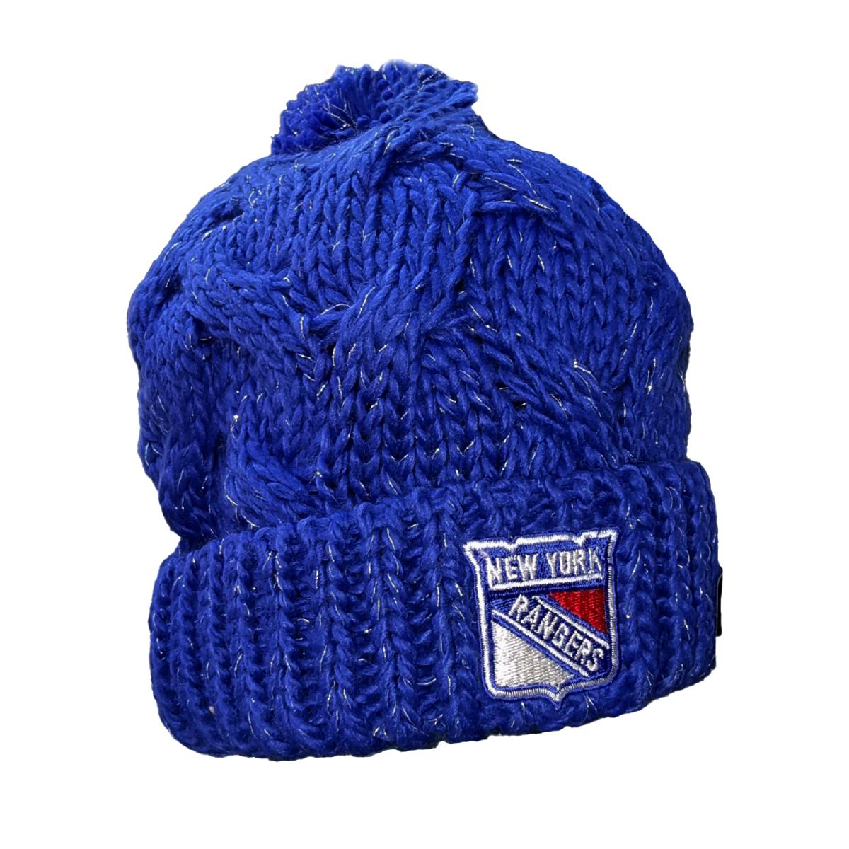Шапка Reebok Cuffed Pom Knit New York Rangers