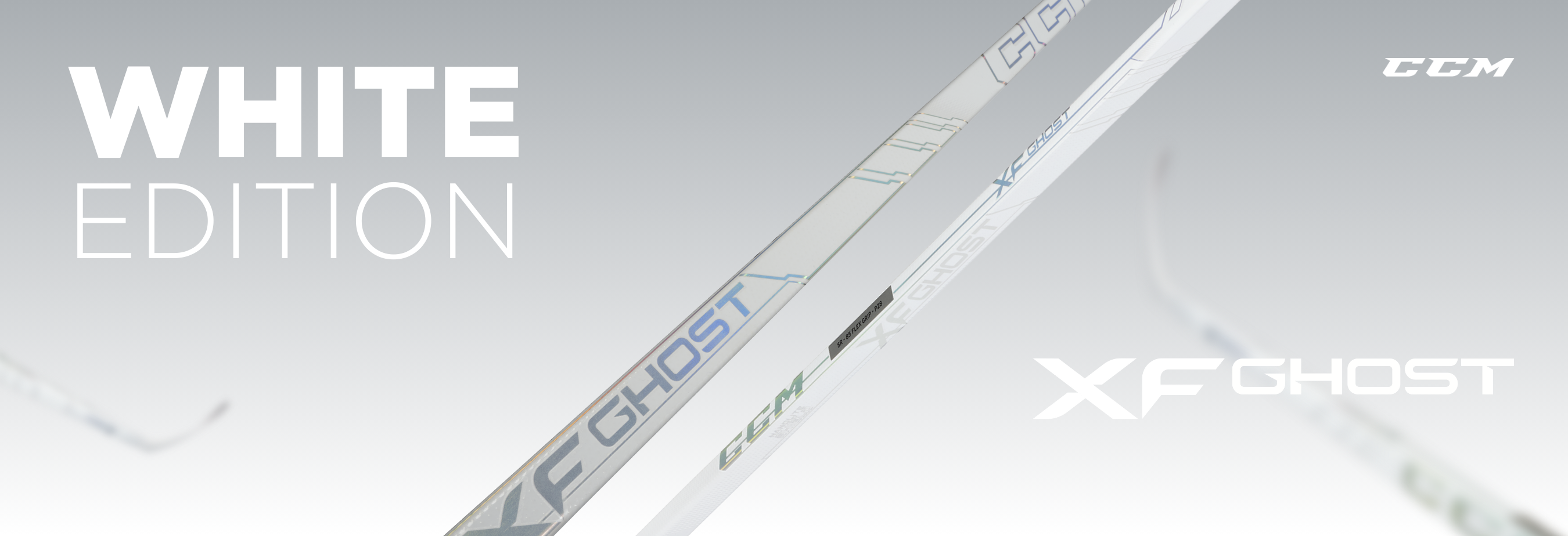 Клюшка CCM Tacks XFGhost WHITE EDITION