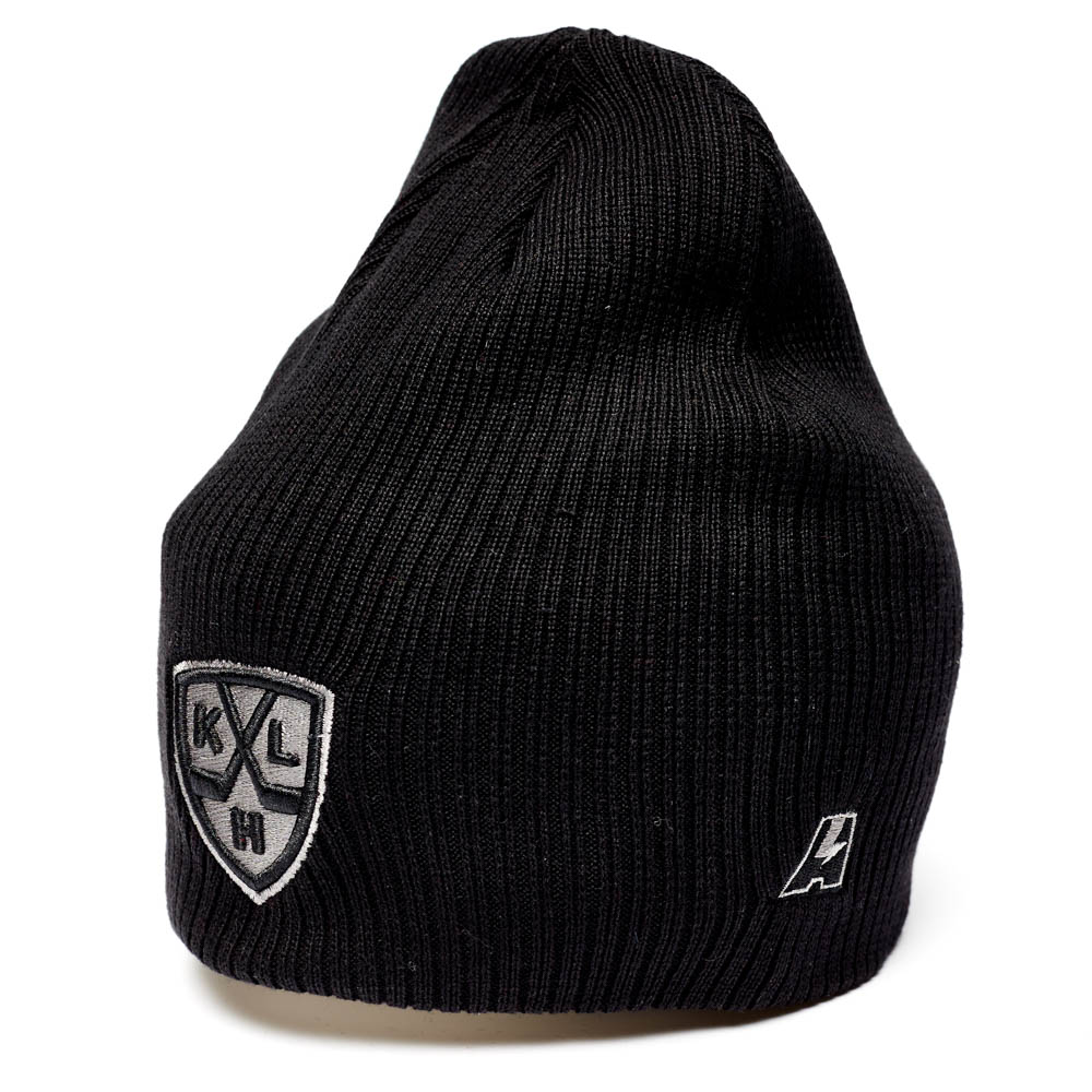 Шапка "KHL" (Steel Collection) с вышивкой черная