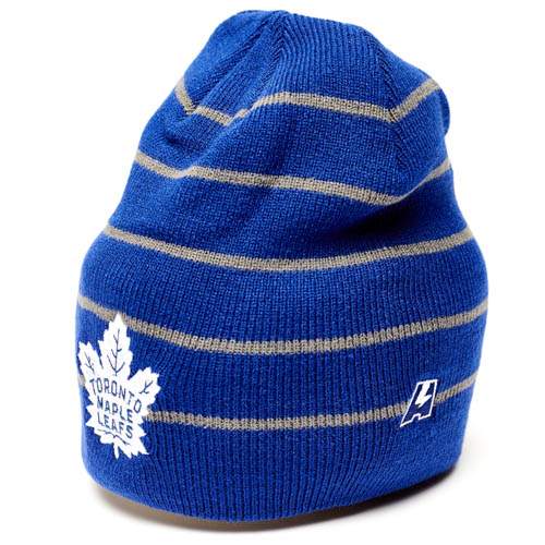 Купить Шапка "NHL Toronto Maple Leafs" с вышивкой серо-синяя в Казахстане — Hockey1.kz