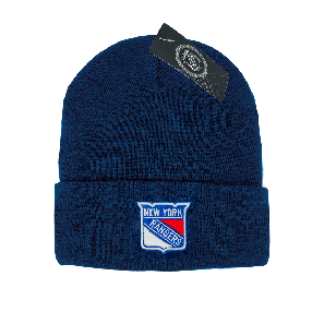 Шапка "NHL New York Rangers" с вышивкой темно-синяя 55-58