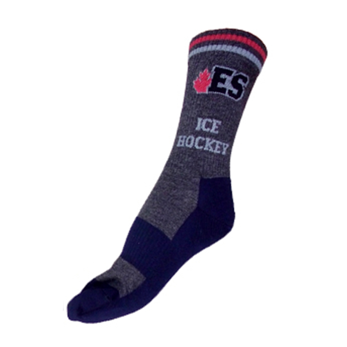 Носки спортивные тонкие ES 8 меланж/темно-синий