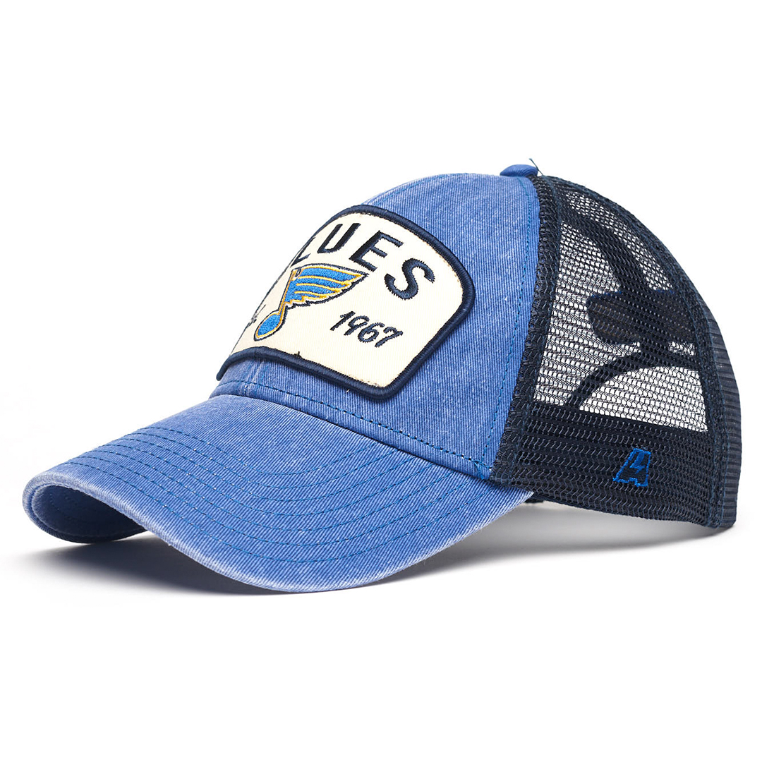 Купить Бейсболка "NHL St.-Louis Blues Hockey Est. 1967" синяя с сеткой в Казахстане — Hockey1.kz
