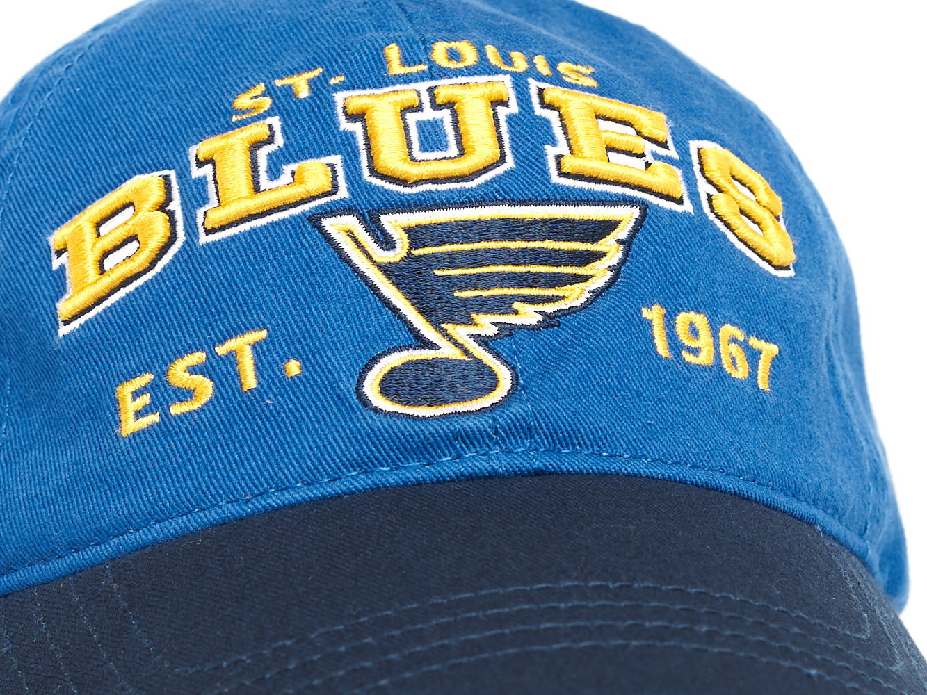 Бейсболка "NHL St.-Louis Blues Hockey Est. 1967" синяя 52-54