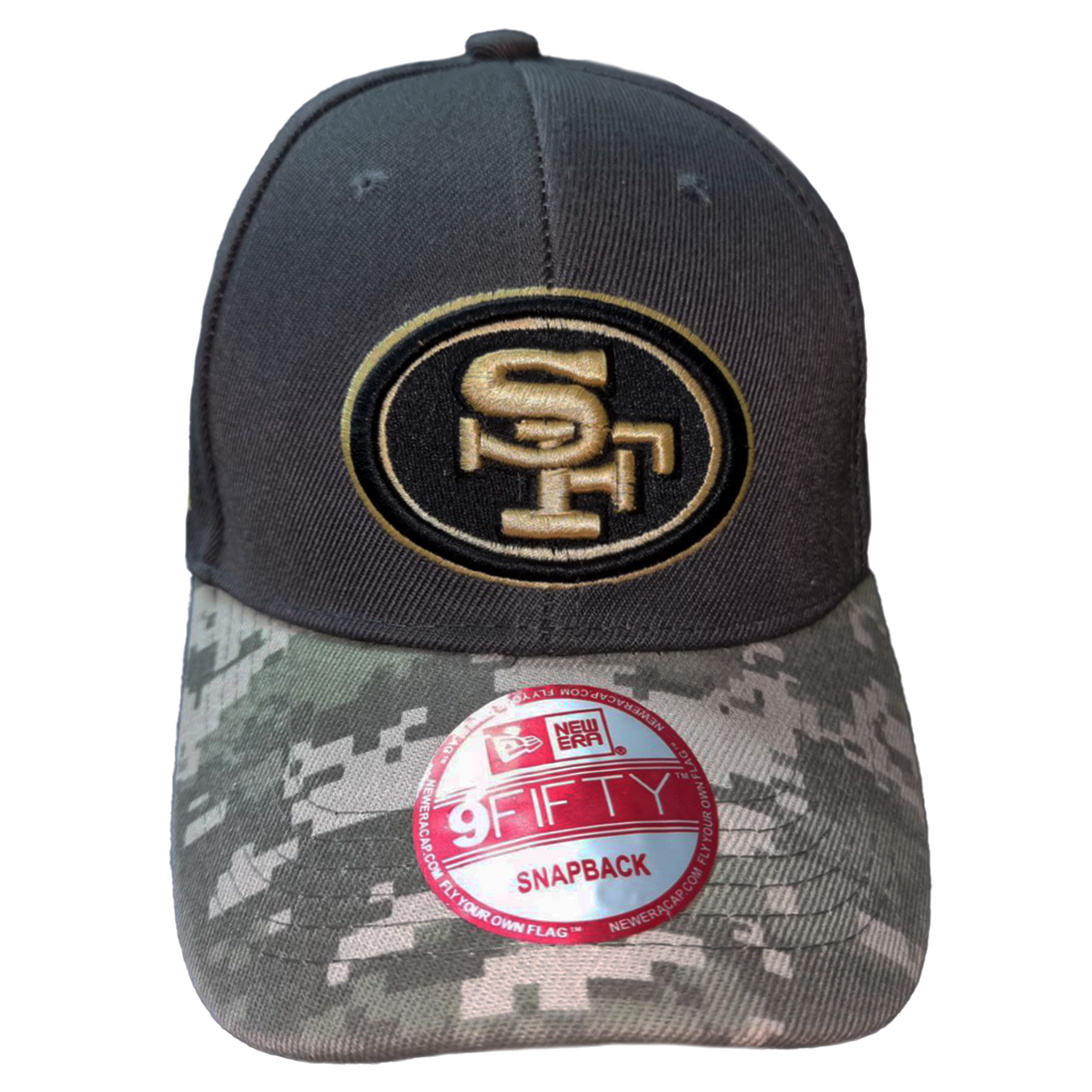 Бейсболка New Era NFL San Francisco темно-серый с камуфляжным козырьком