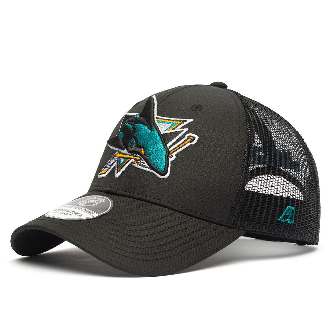 Купить Бейсболка "NHL San Jose Sharks" черная с сеткой 55-58 в Казахстане — Hockey1.kz