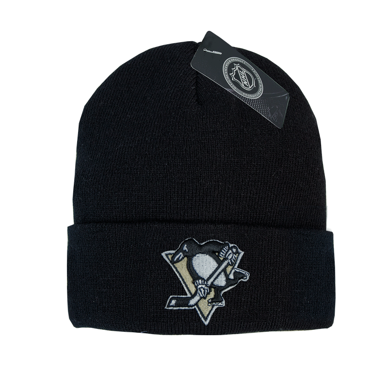Шапка "NHL Pittsburgh Penguins" с вышивкой черная