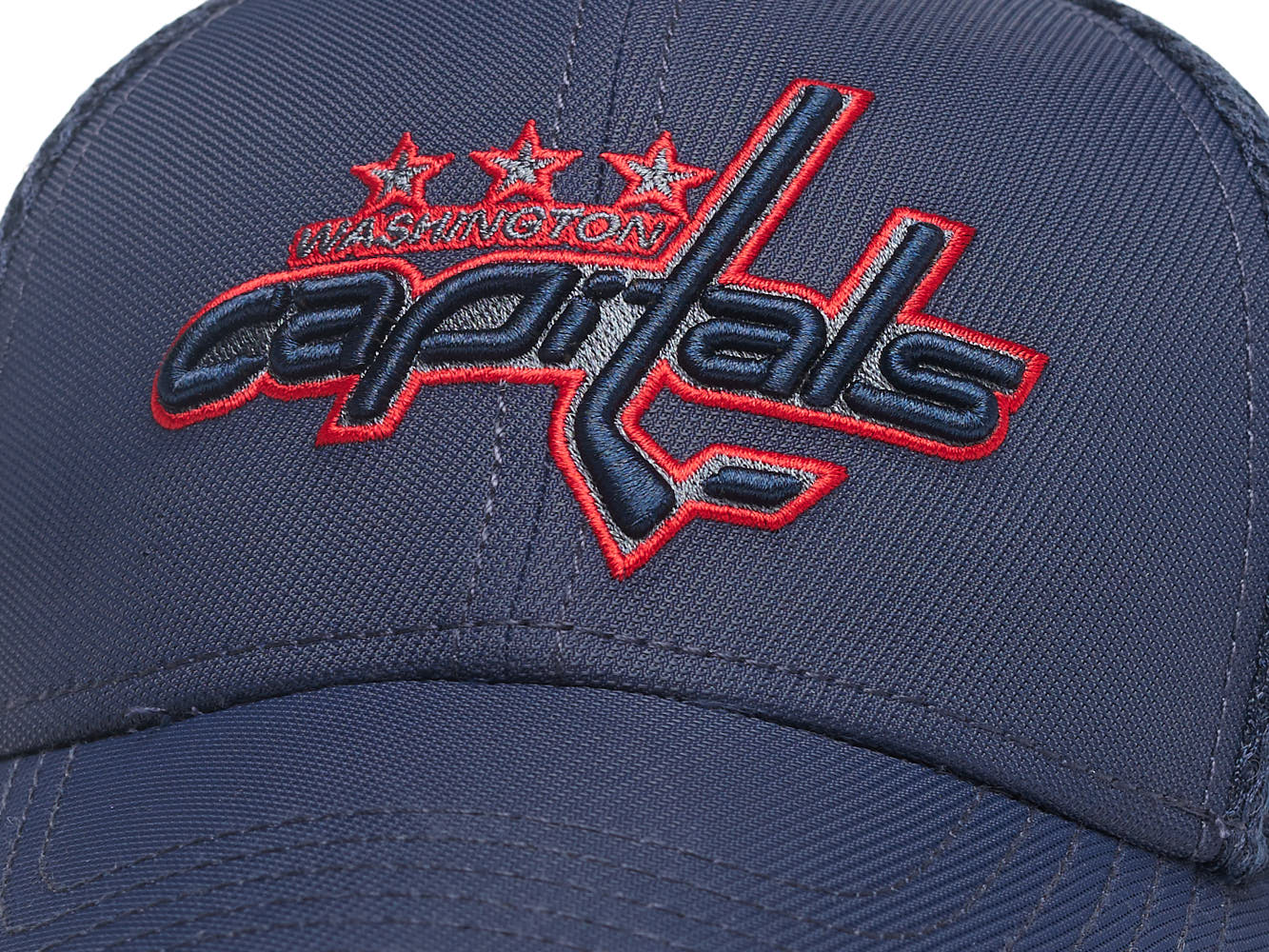 Бейсболка "NHL Washington Capitals" темно-синяя с сеткой 53-54