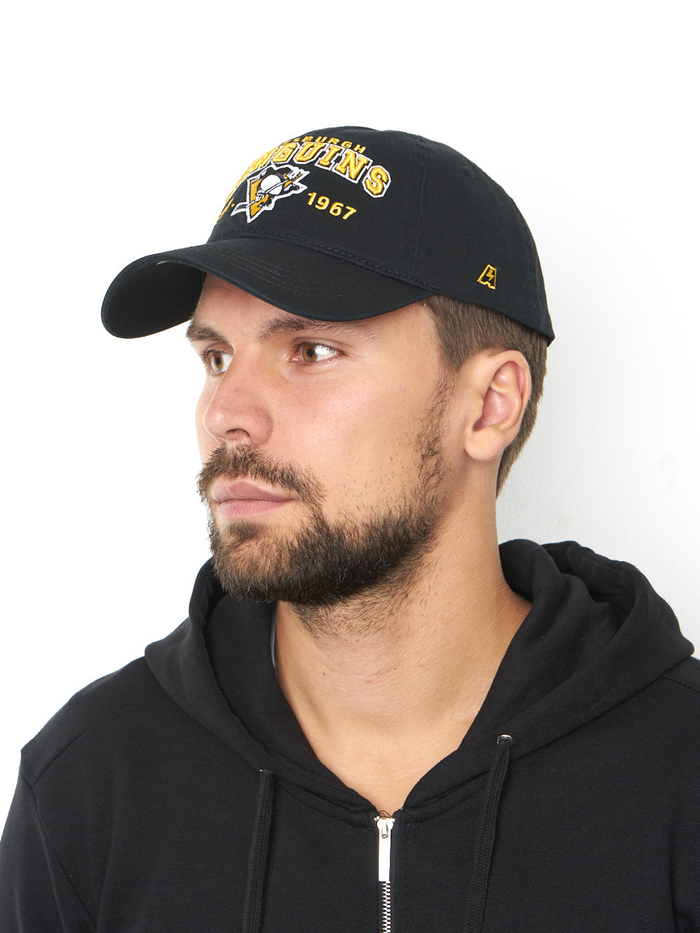 Бейсболка "NHL Pittsburgh Penguins Est. 1967"  черная 55-58