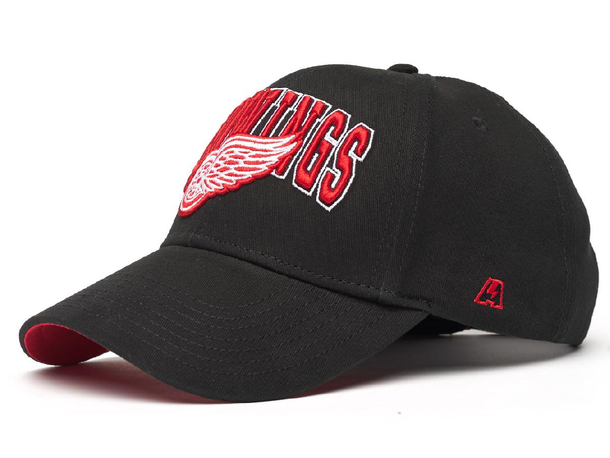 Бейсболка "NHL Detroit Red Wings" черная 55-58