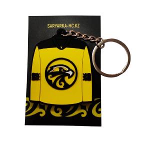 Брелок ХК "Сарыарка" ПВХ майка хоккеиста