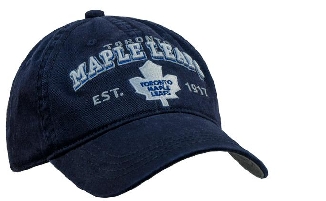 Бейсболка "NHL Toronto Maple Leafs Est. 1917" темно-синяя (подростковая)