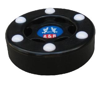 Шайба для стрит-хоккея A&R пластиковая черная