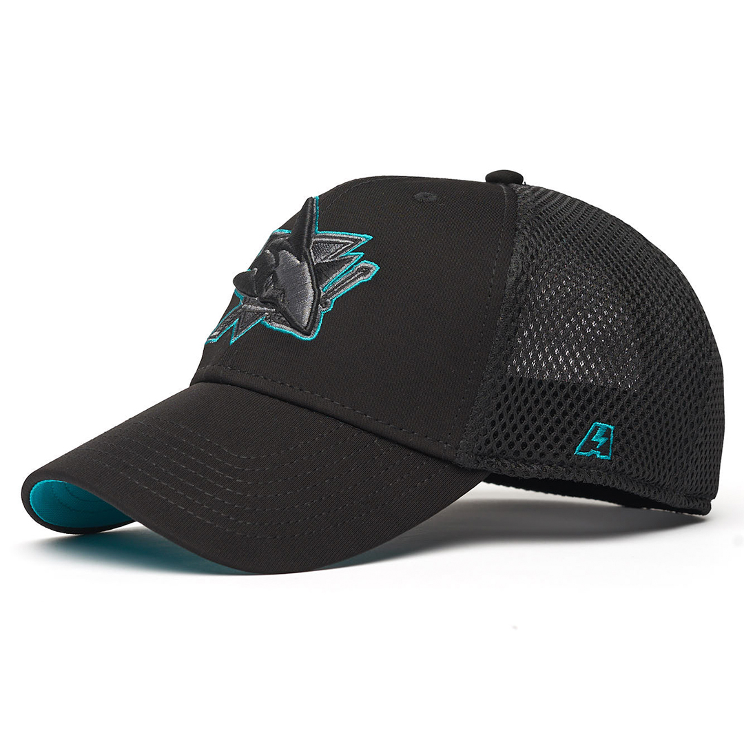 Купить Бейсболка "NHL San Jose Sharks" черная с сеткой 55-58 в Казахстане — Hockey1.kz