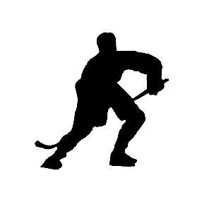 Наклейка на автомобиль Staill "Хоккеист"