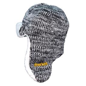 Шапка-ушанка Reebok Trooper Boston Bruins черно-белая