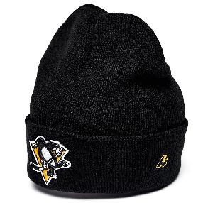 Шапка "NHL Pittsburgh Penguins" с вышивкой черная 55-58
