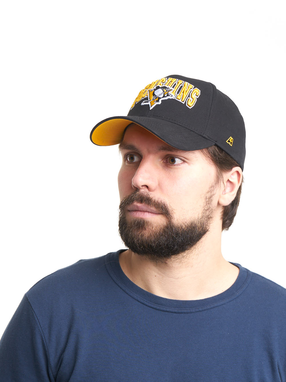Бейсболка "NHL Pittsburgh Penguins" черная 55-58